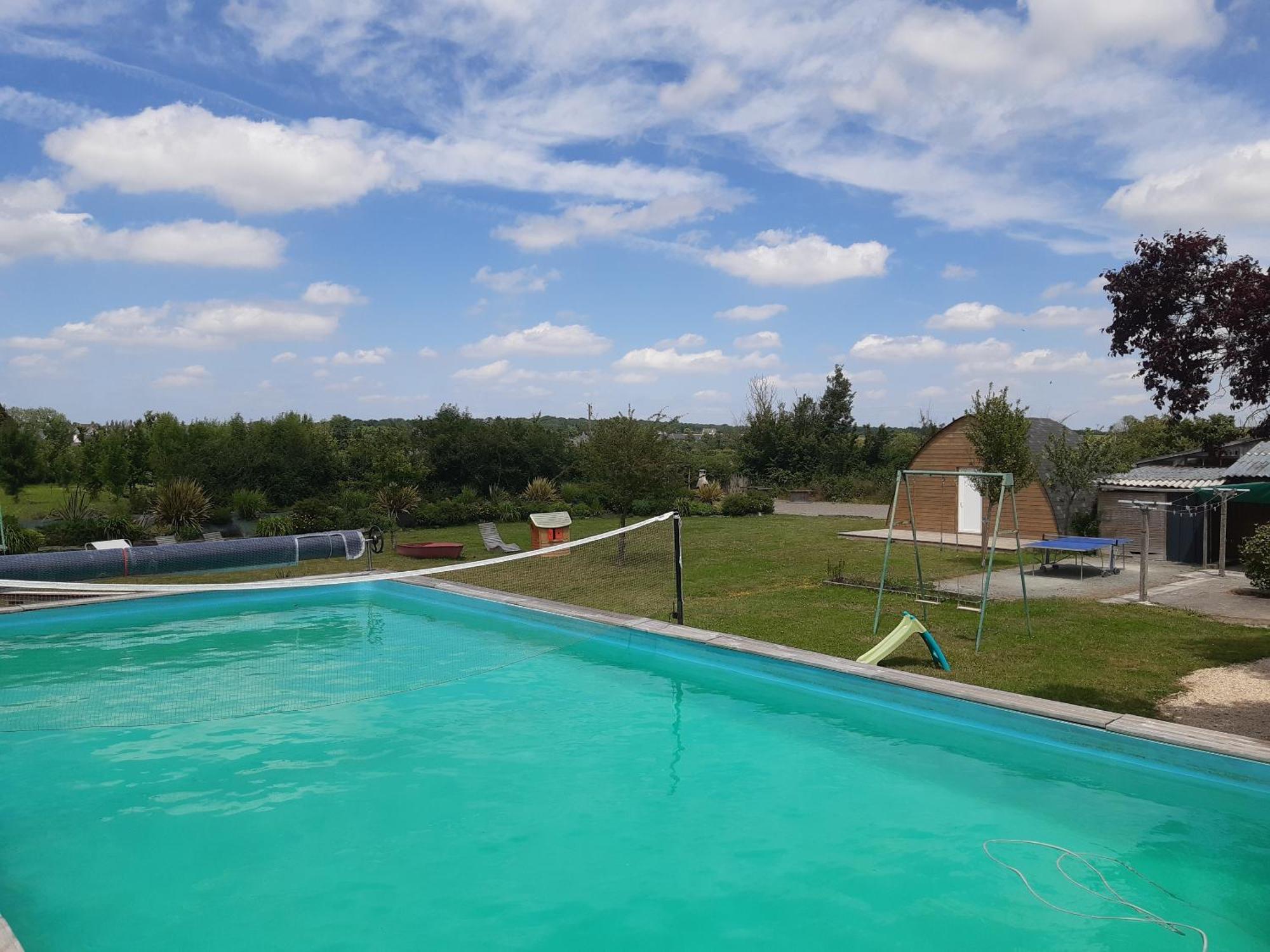 Maison A La Campagne - Piscine Beaulieu-sur-Layon Buitenkant foto